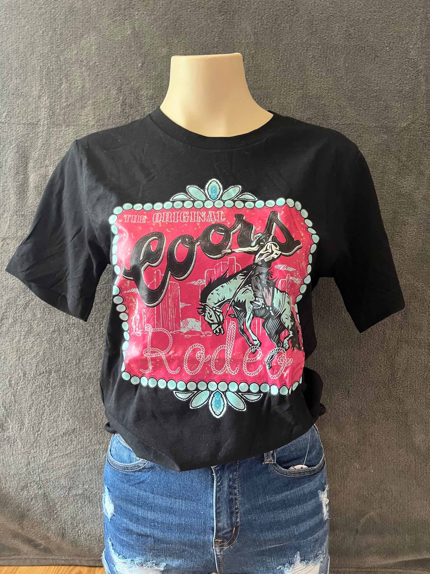 Pink Original Coors Rodeo Graphic T-shirt