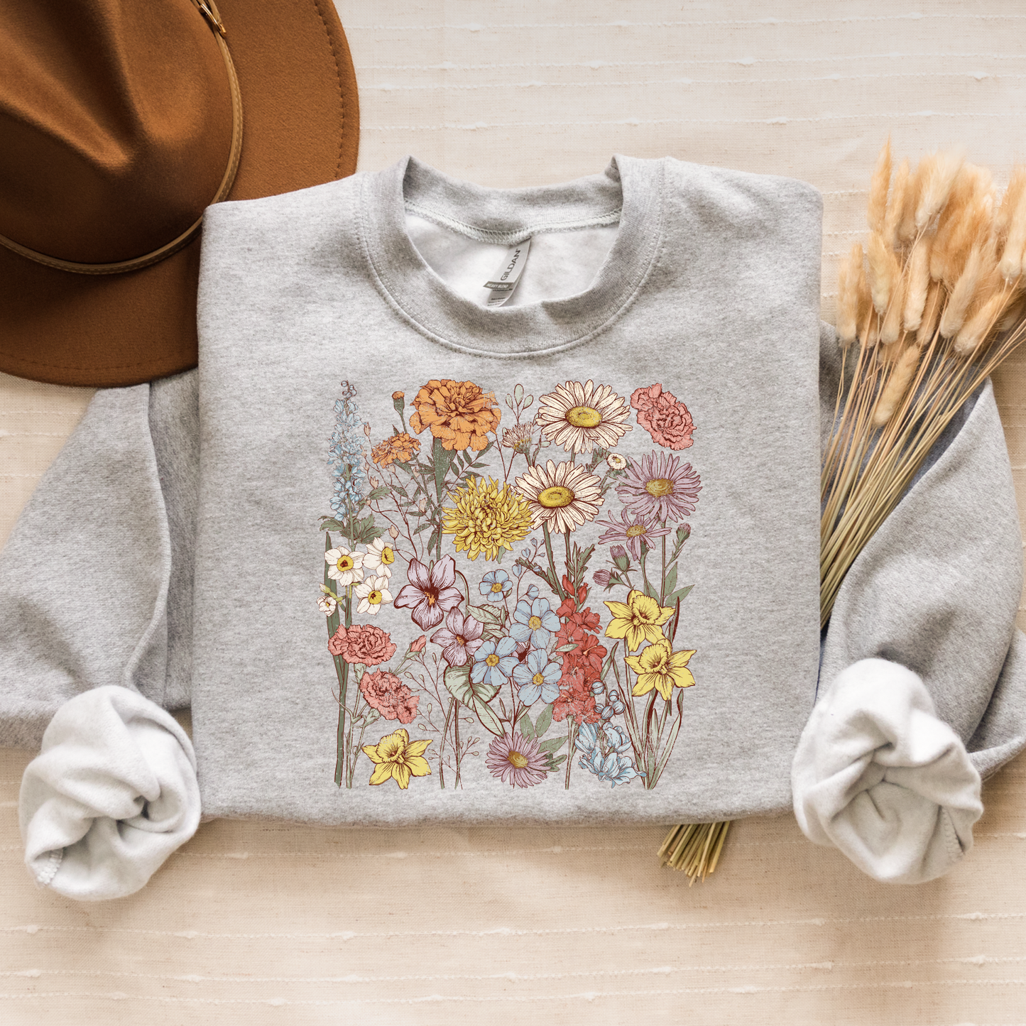 Spring Wildflowers Crewneck (Made to Order)