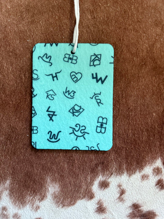 Cattle Brands Car Freshener