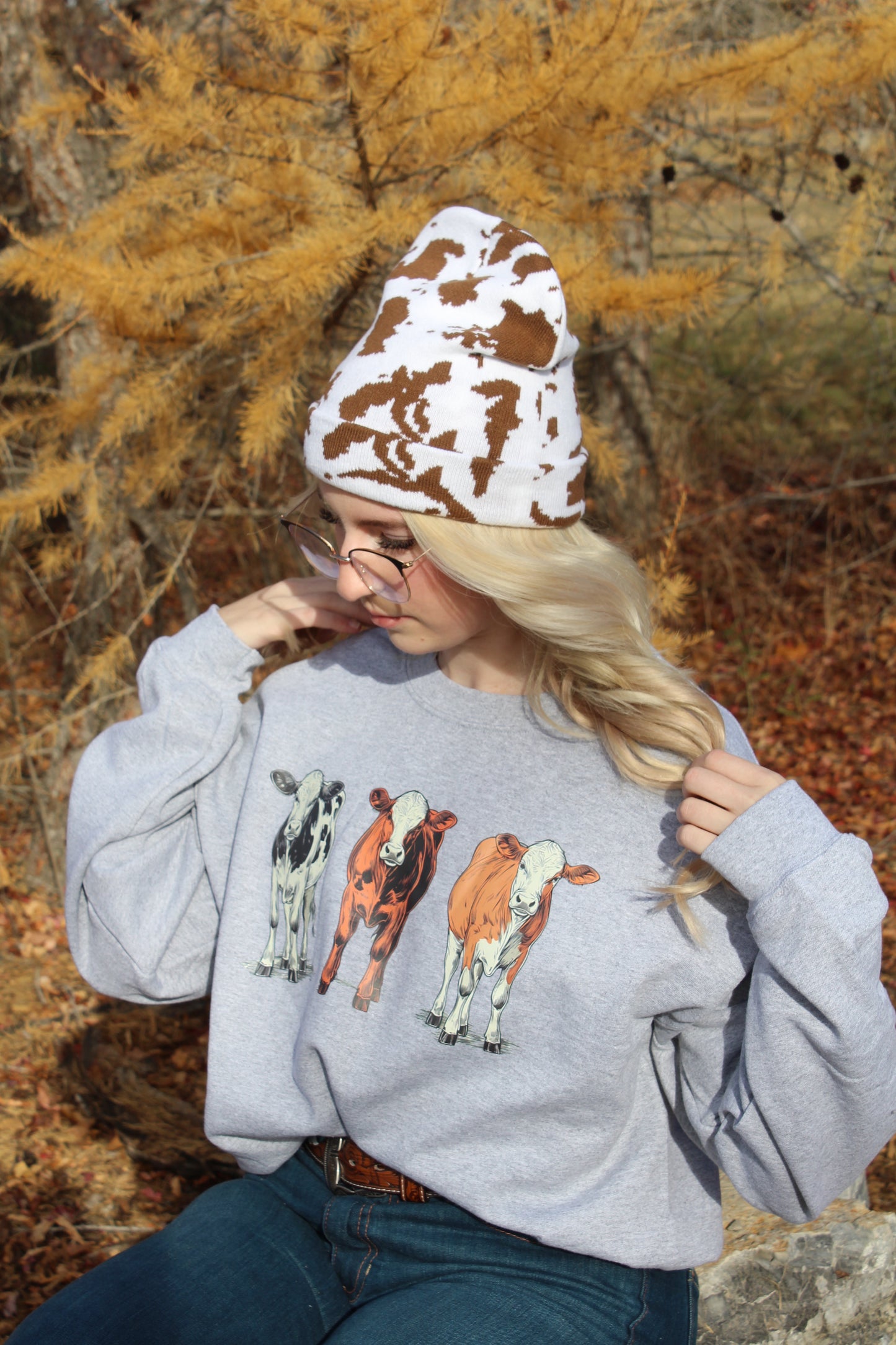 Three Cows Crewneck