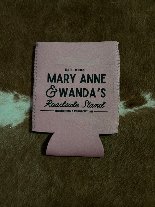 Mary Anne and Wanda Light Pink Koozie