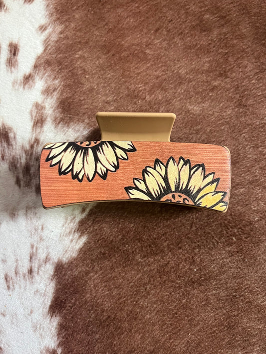 Sunflower Claw Clip