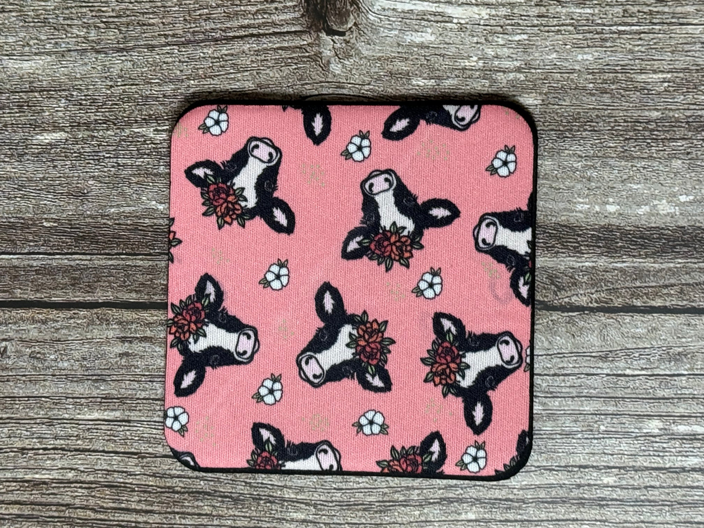 Pink Cows Coaster (4 piece set)