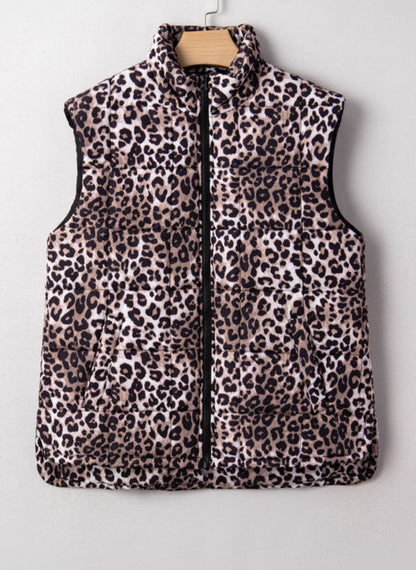Cheetah Print Vest