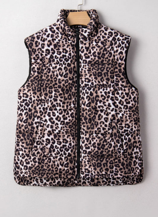 Cheetah Print Vest