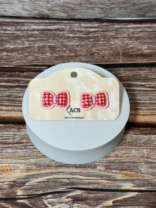 Cottagecore Bow Stud Earrings