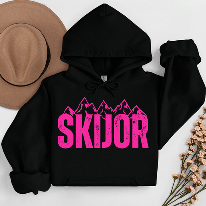 Skijor Hoodie (Pink Logo)