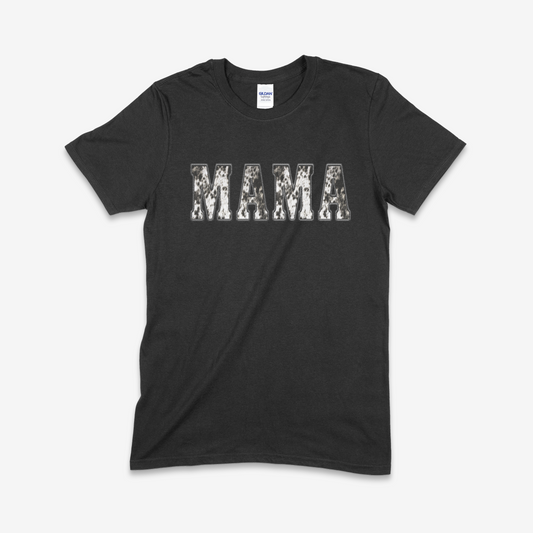 Cowhide Mama T-shirt (Made to Order)