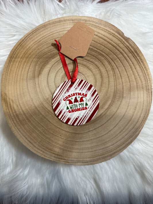 Christmas With my Gnomies Ornament