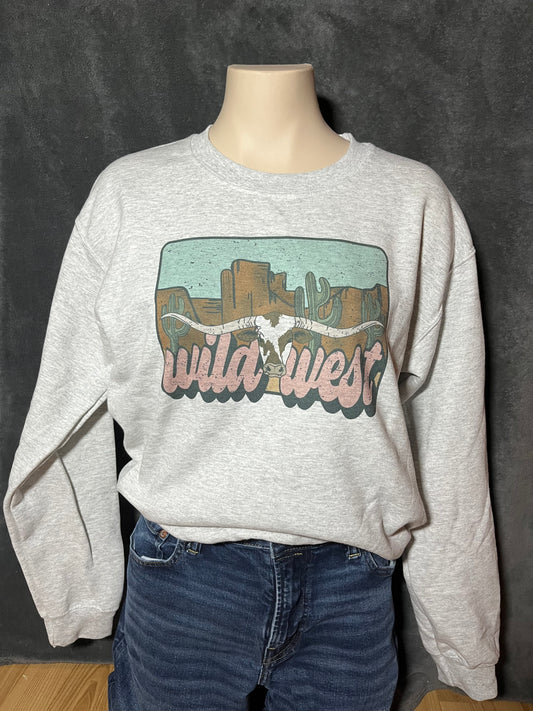 Wild West Texas Longhorn Crewneck (Made to Order)