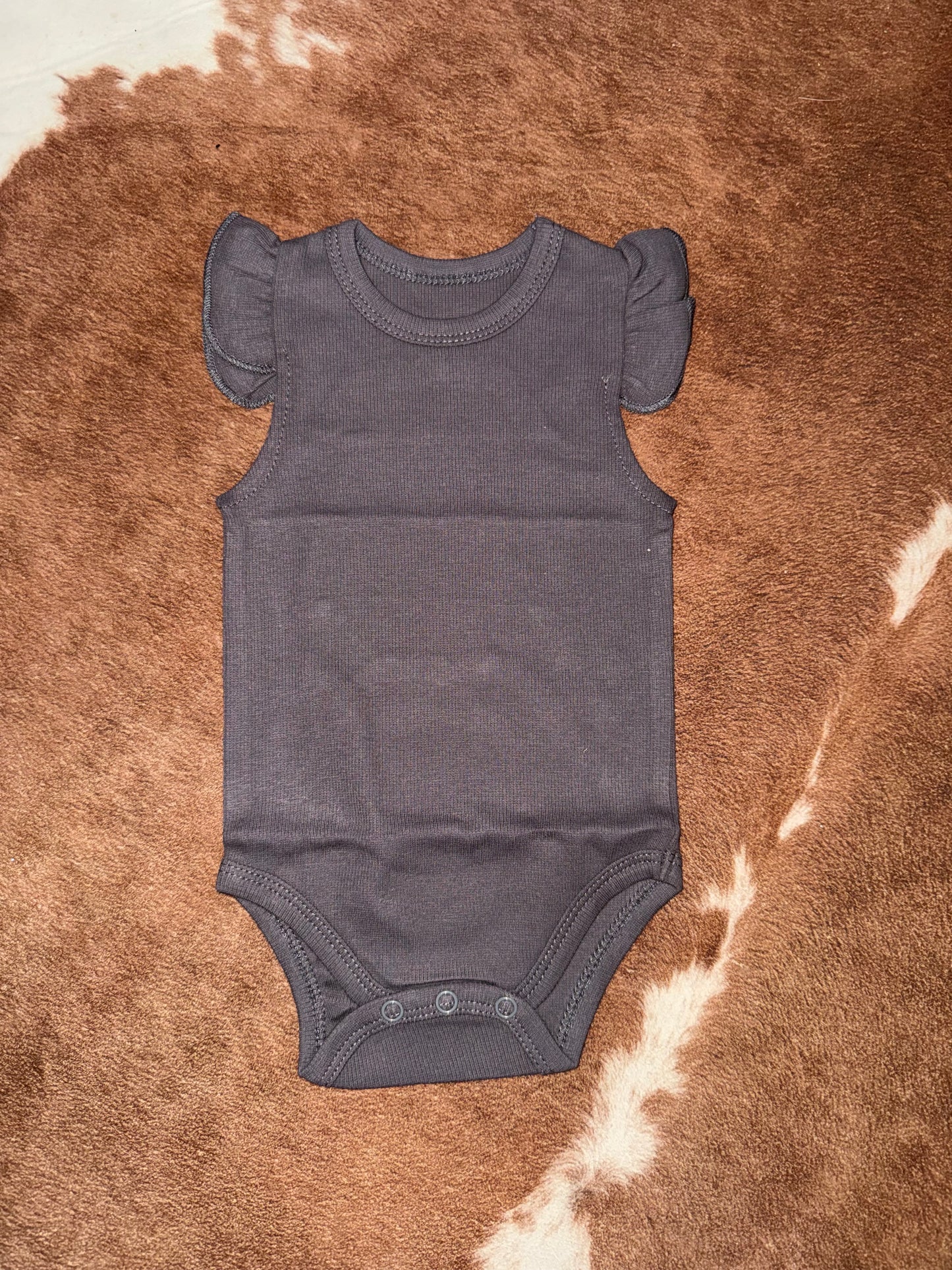 Frilly Sleeve Baby Onesie