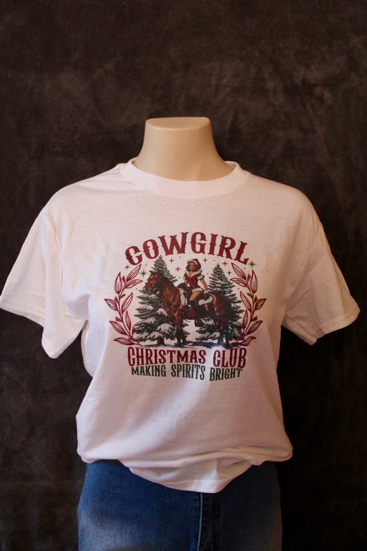 Cowgirl Christmas Club T-shirt