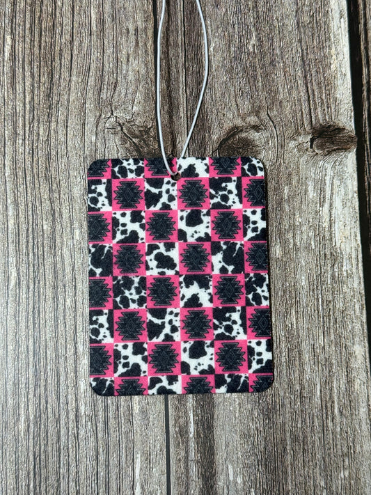 Rodeo Rose Cowhide Car Freshener