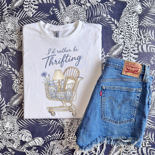 I’d Rather be Thrifting Retro T-shirt