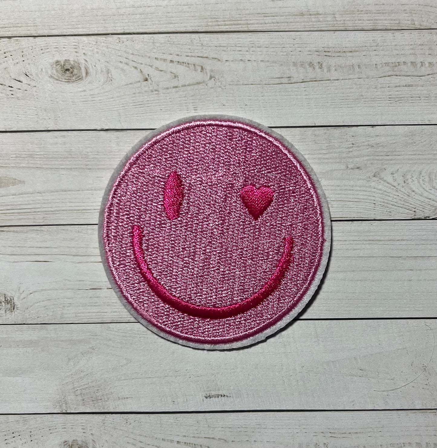 Pink Winky Face Patch