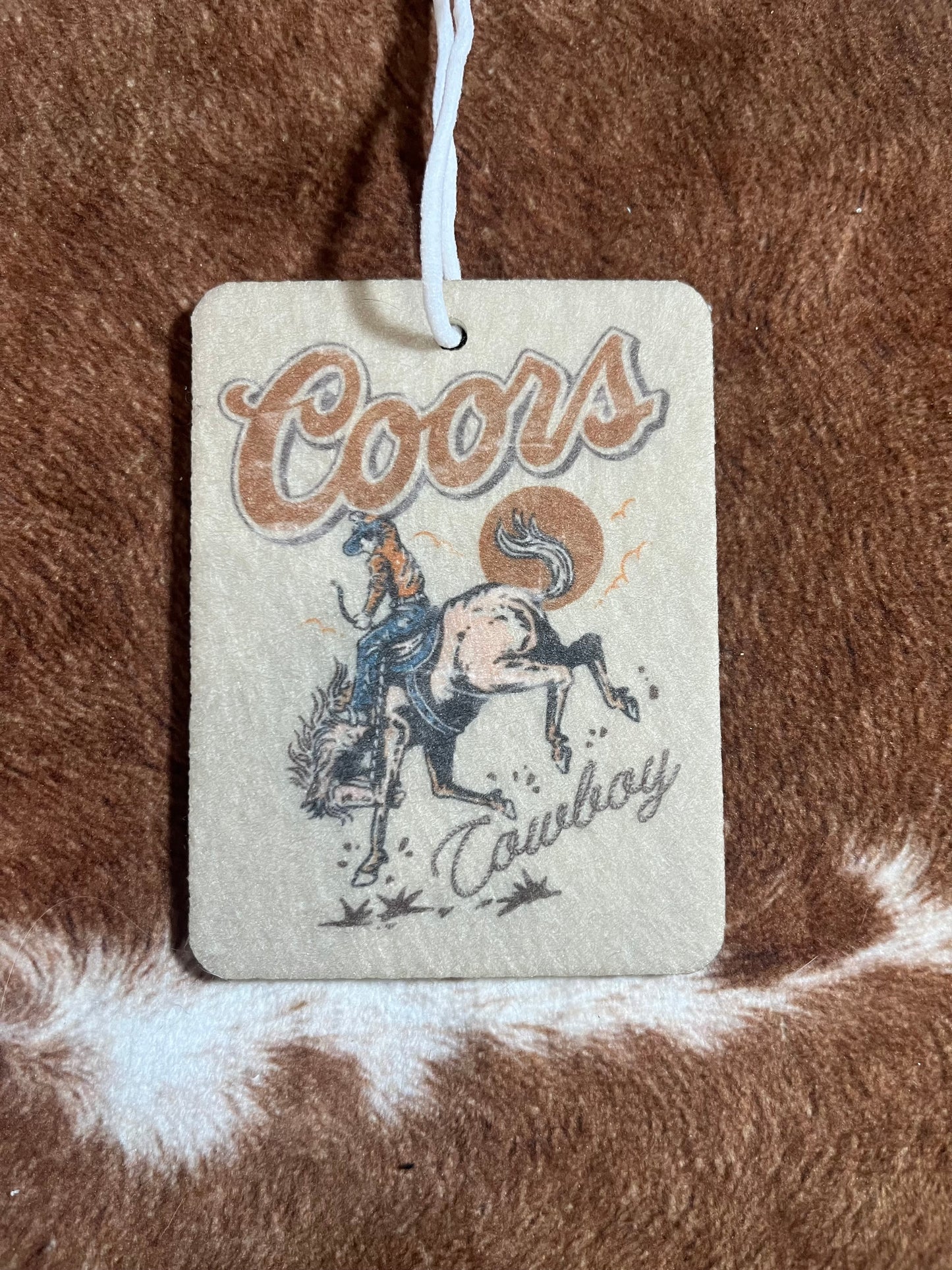 Coors Cowboy Car Freshener