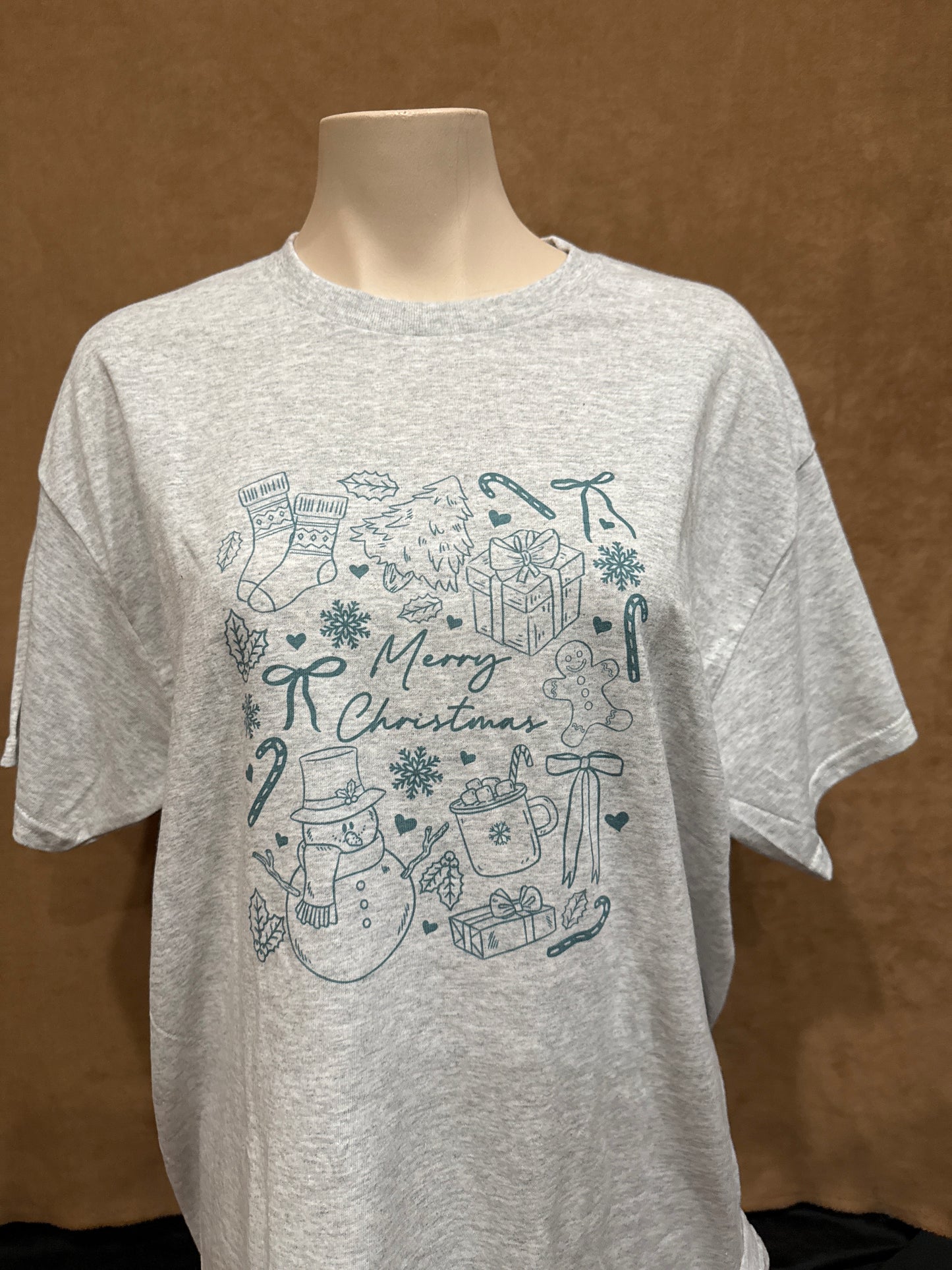 Merry Christmas Collage Retro T-shirt