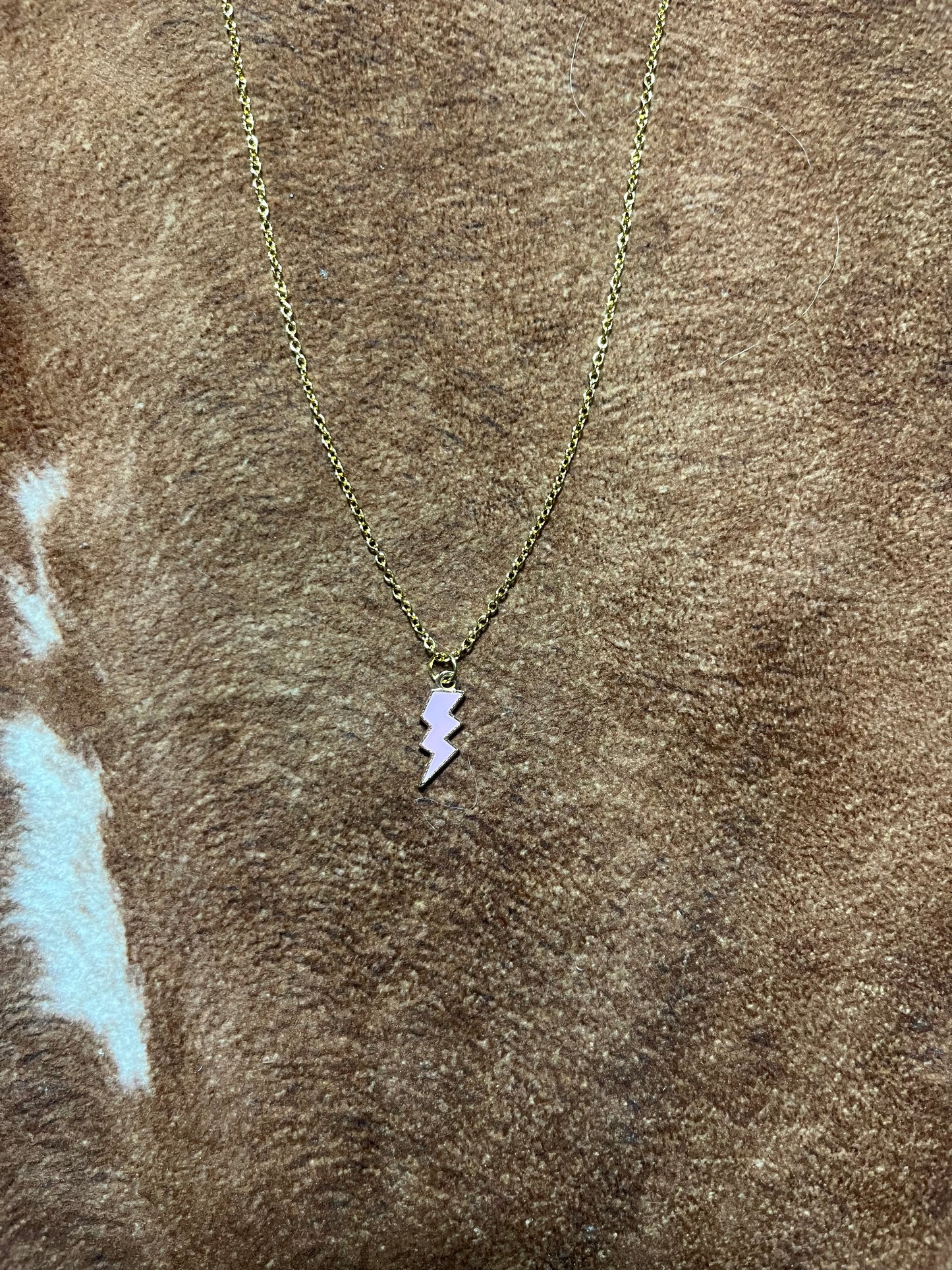 Coloured Lightning Necklace