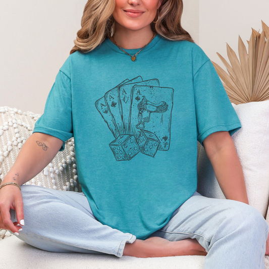 Western Aces Retro T-shirt