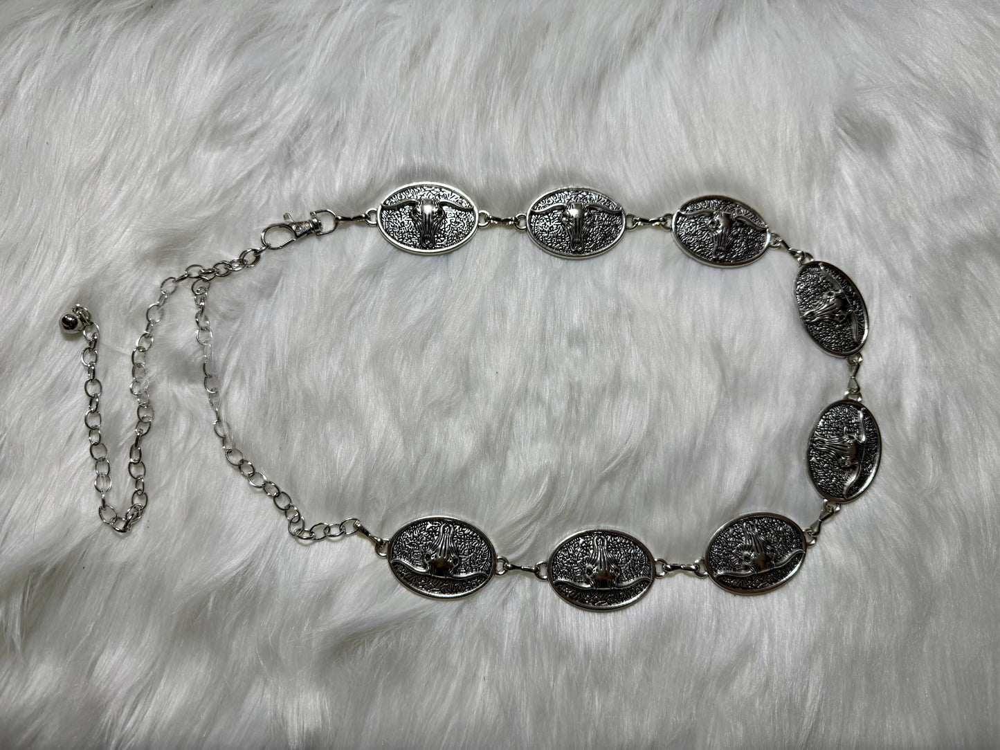 Bull Skull Belt