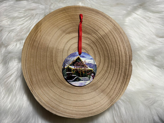 Old Truck Merry Christmas Ornament