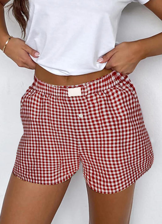 Red Gingham Shorts