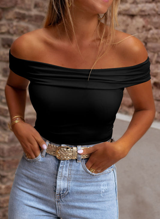 Blackjack Babe Off The Shoulder Top