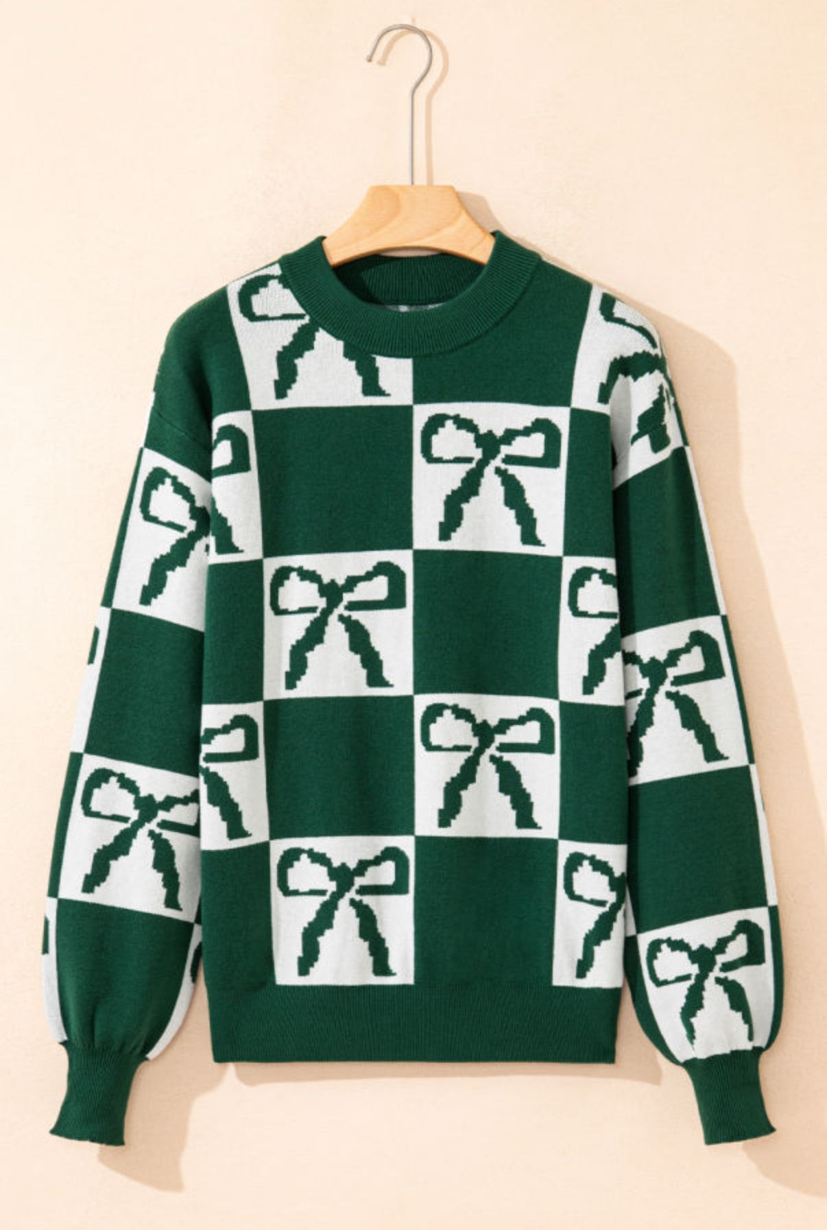 Green Bow Sweater