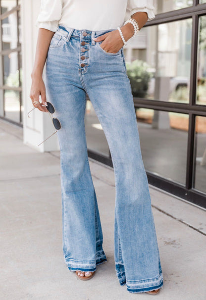 Justine High Waisted Bell Bottoms