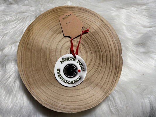 North Pole Surveillance Ornament
