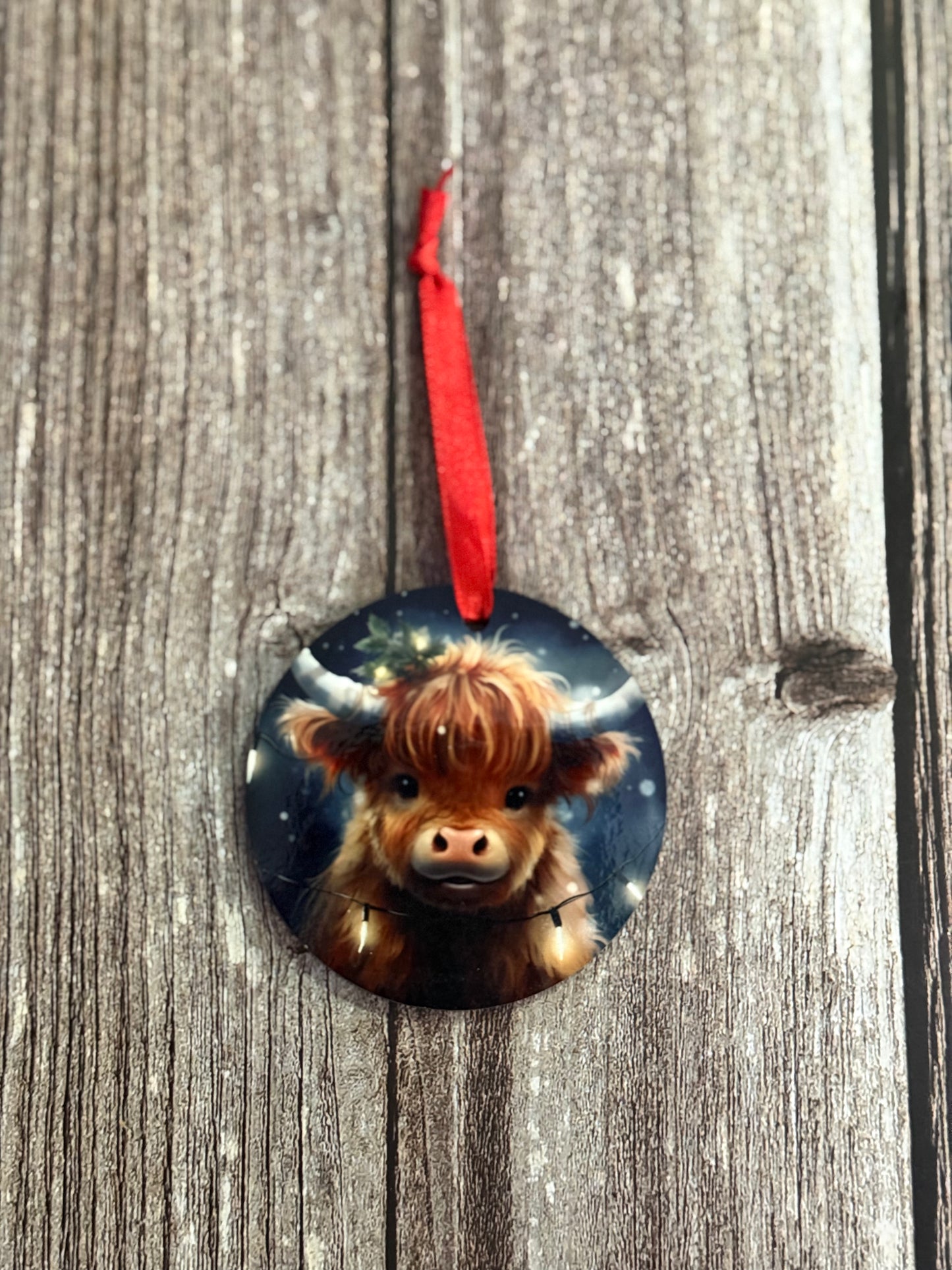 Baby Highland Cow Ornament