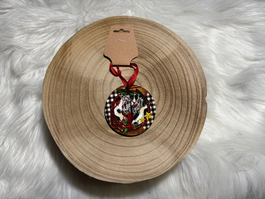 Christmas Cowboy Boots Ornament