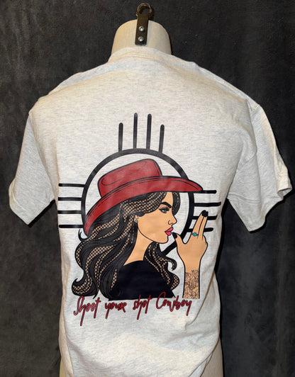 Shoot Your Shot Cowboy Graphic T-shirt