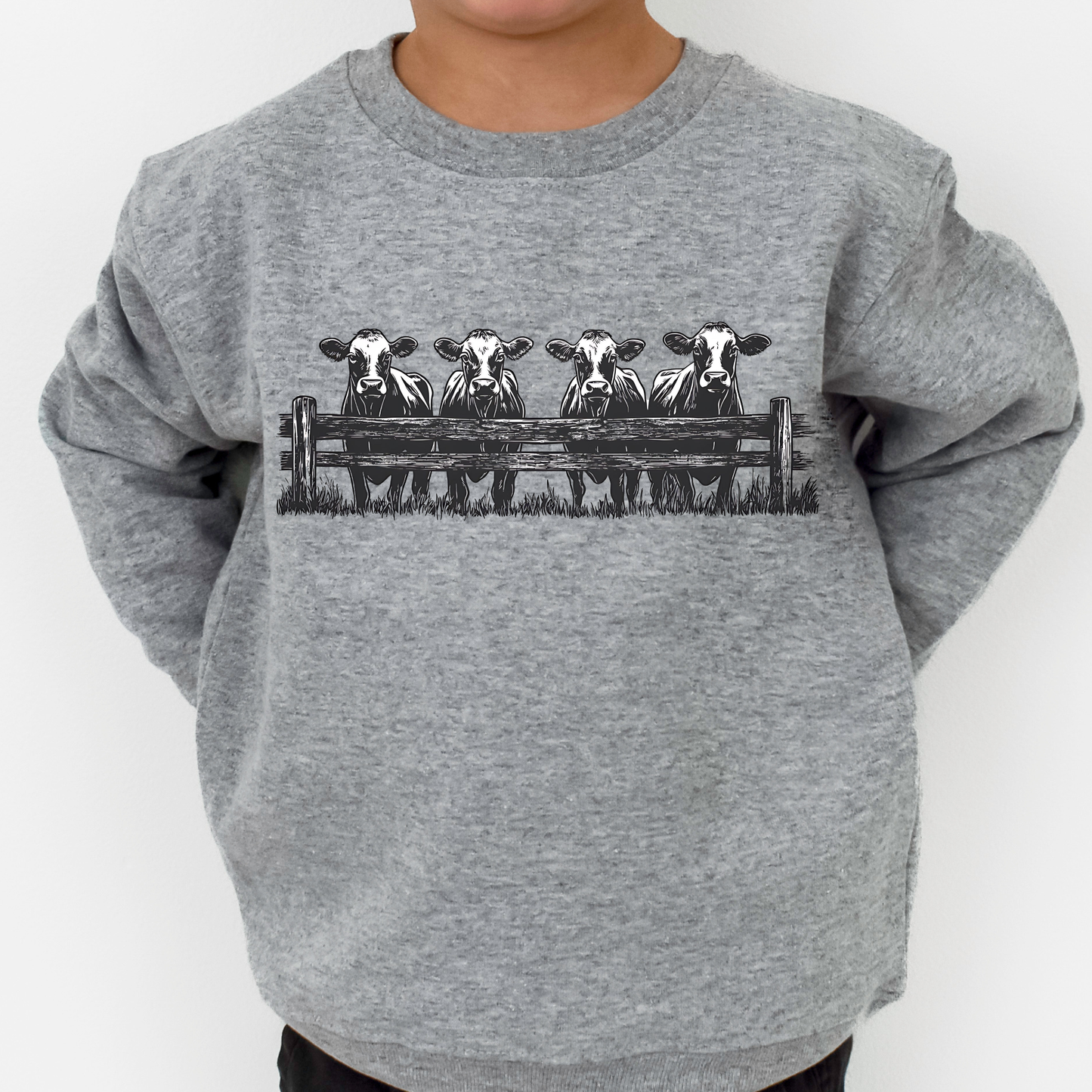 Cows Toddler and Youth Crewneck