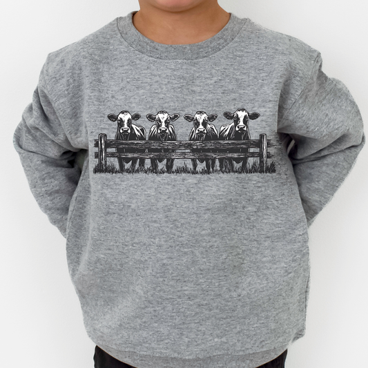 Cows Toddler and Youth Crewneck