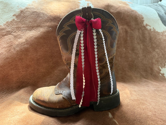 Stars Like Confetti Boot Bows