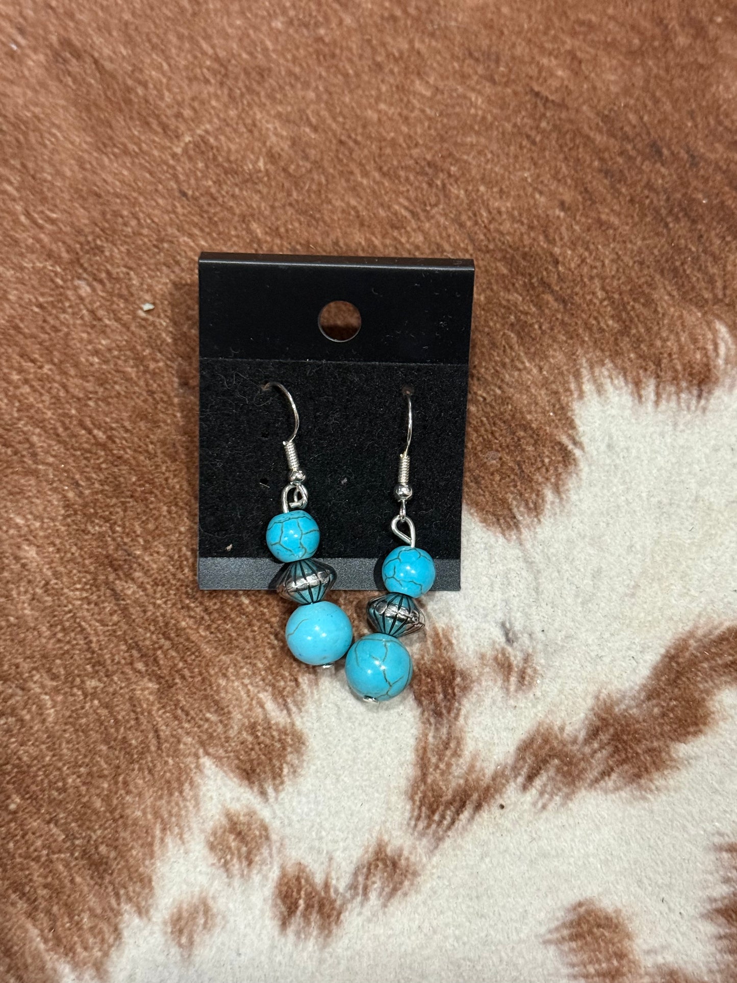 Amber Beaded Earrings