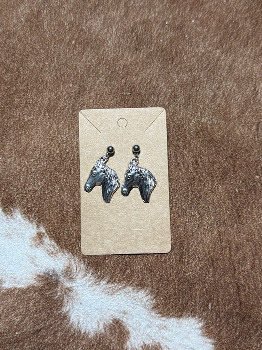 Horse Head Earrings