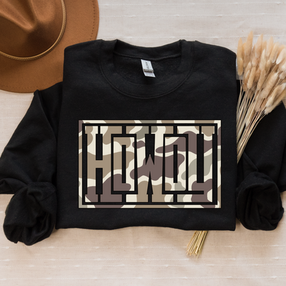 Camouflage Howdy Crewneck