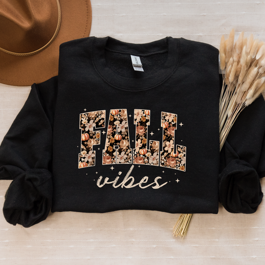 Floral Fall Vibes Crewneck