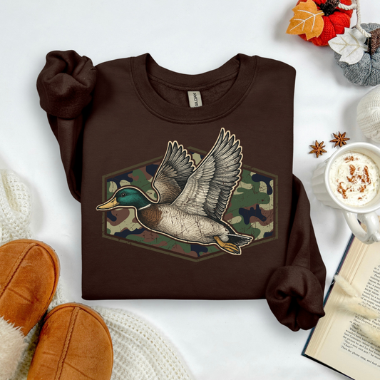 Camouflage Duck Crewneck