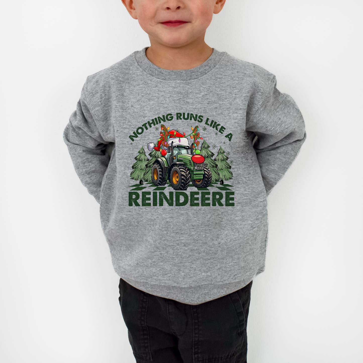 Nothing Runs Like a Reindeere Toddler and Youth Crewneck