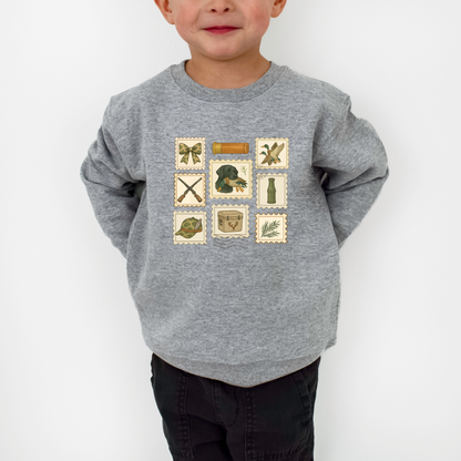 Hunting Stamps Youth Crewneck