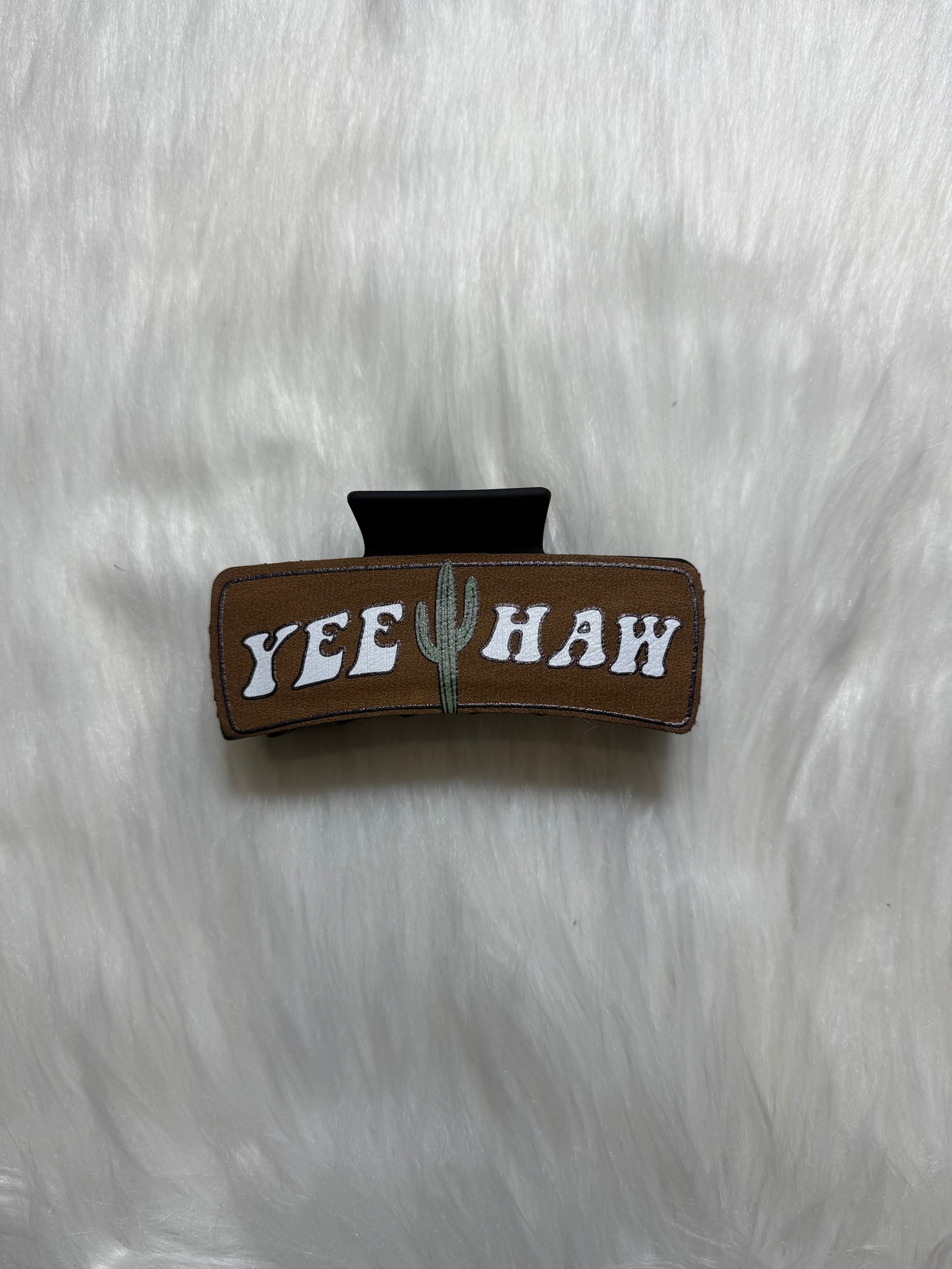 Yeehaw Cactus Claw Clip