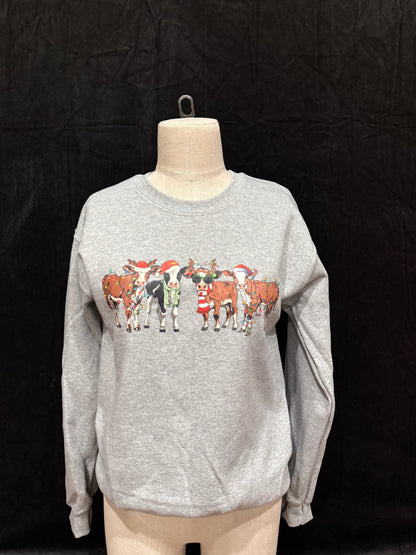 Christmas Cows Crewneck