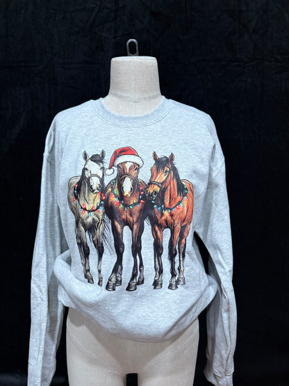 Christmas Horses Crewneck