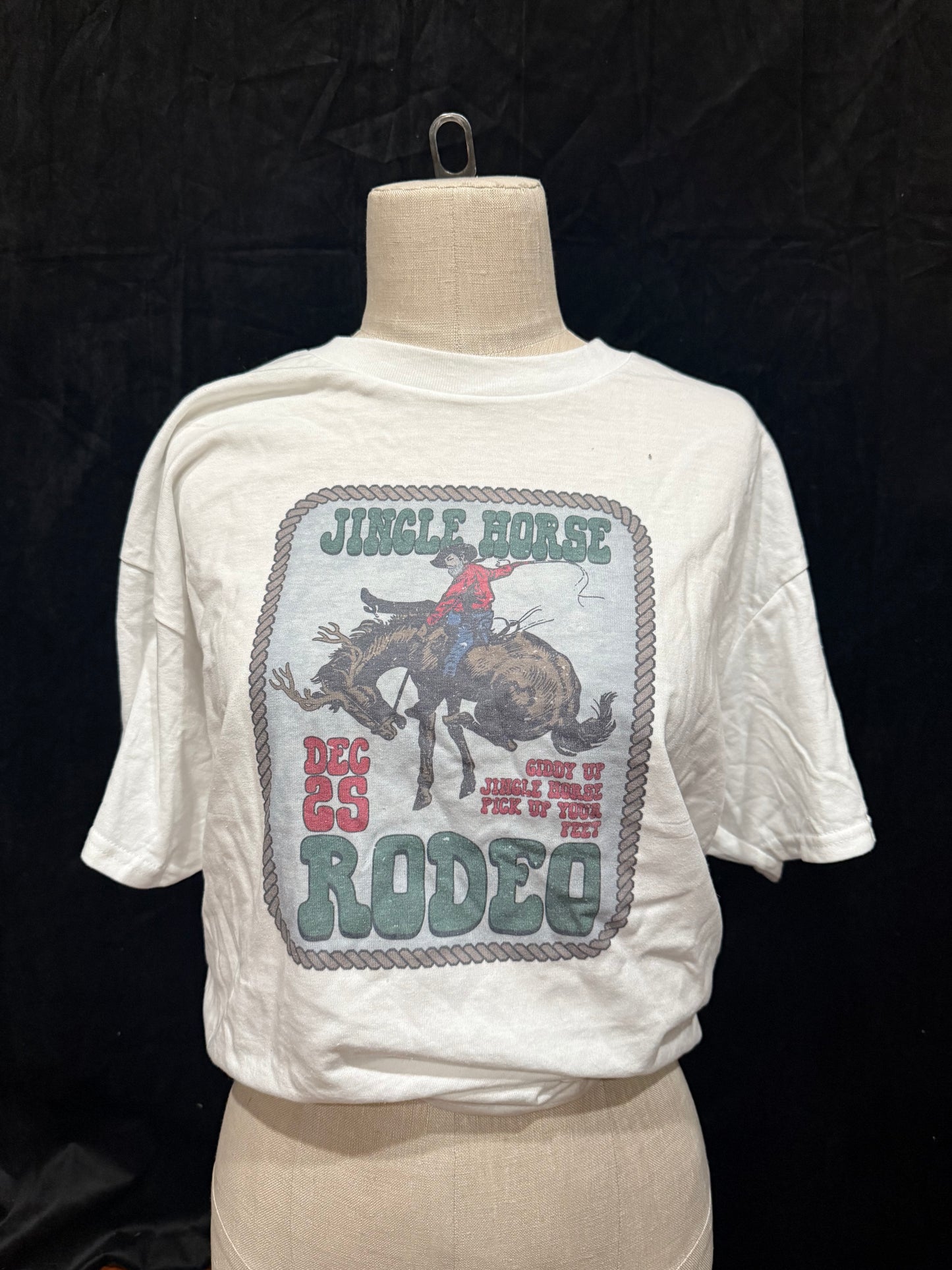 Jingle Horse Rodeo Retro T-shirt