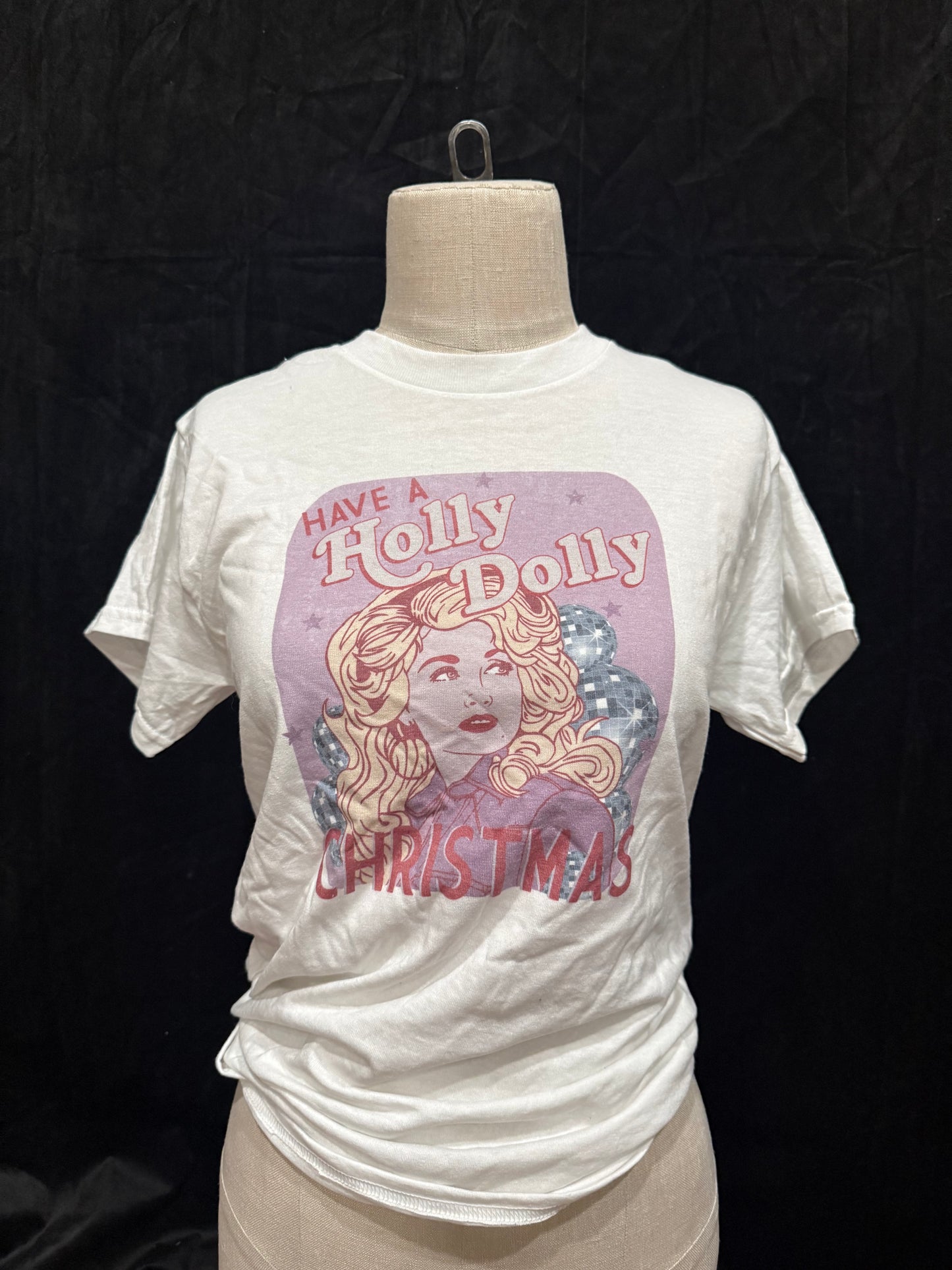 Have a Holly Dolly Christmas Retro T-shirt