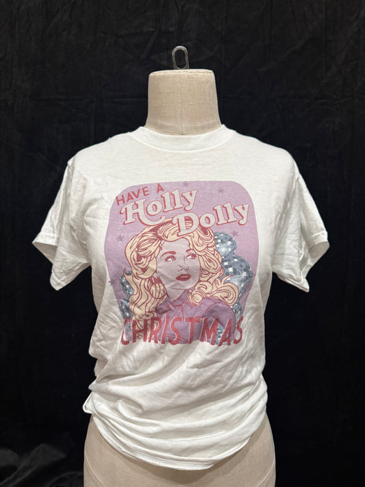 Have a Holly Dolly Christmas Retro T-shirt