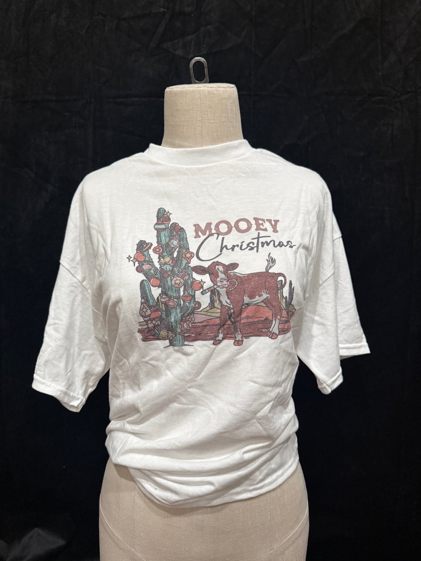 Mooey Christmas Retro T-shirt